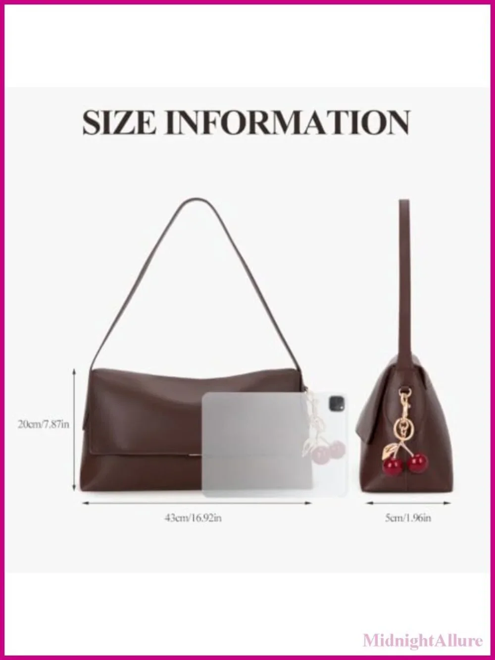 Large Hobo Shoulder Bag Faux Leather Faux Leather Women's Handbag